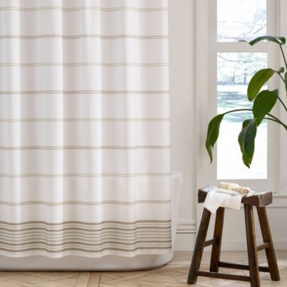 martex Bath Martex Purity Stripe Antimicrobial Shower Curtain 72x72